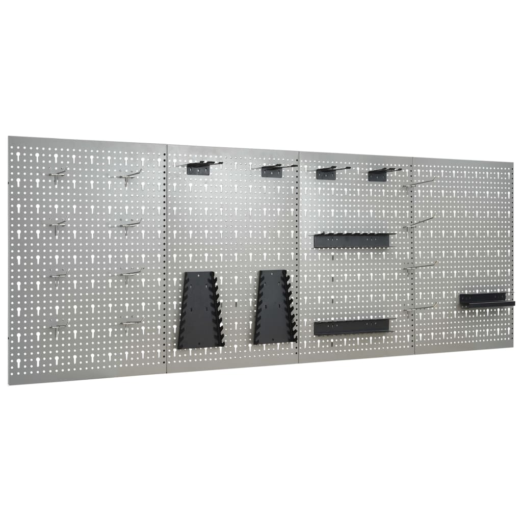 vidaXL Panouri pentru scule de perete, 4 buc., 40 x 58 cm, oțel vidaXL Panouri pentru scule de perete, 4 buc., 40 x 58 cm, oțel