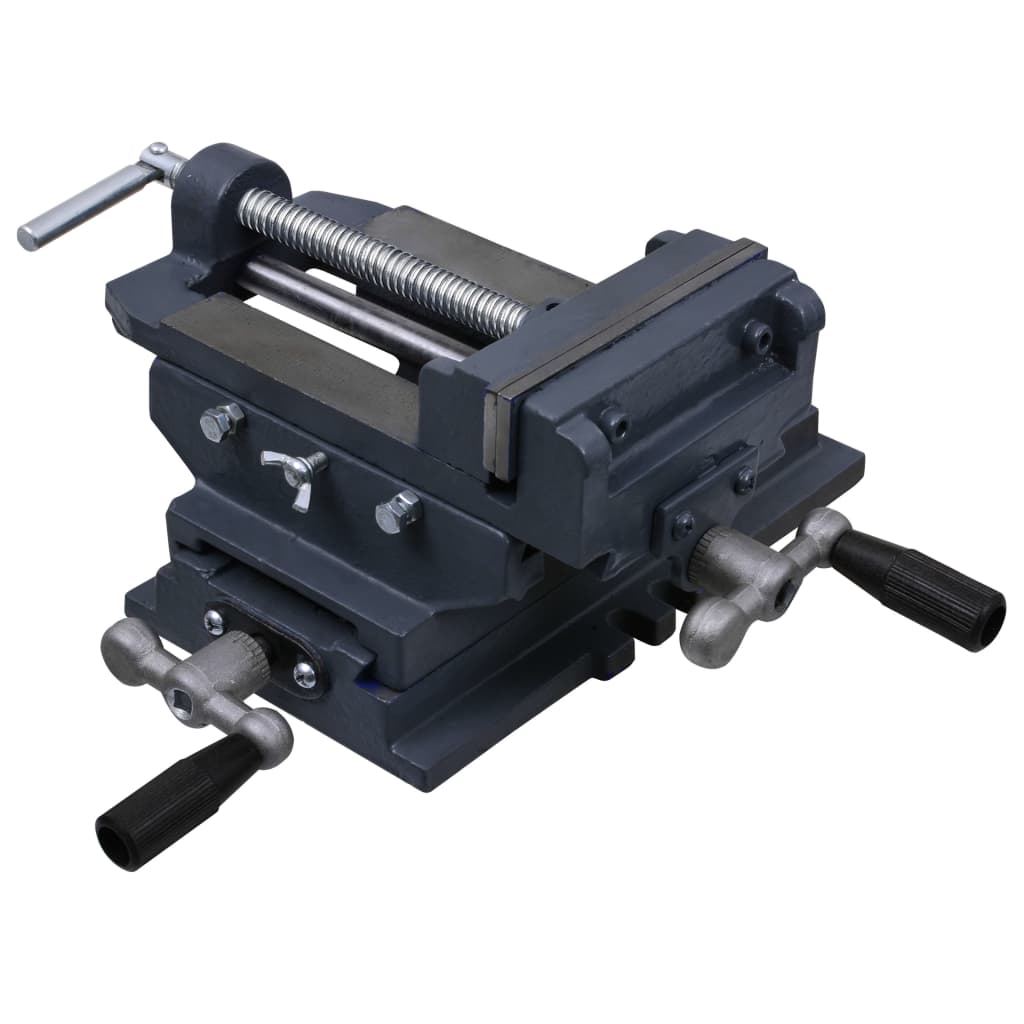 vidaXL Menghină în cruce mașină de găurit, acționare manuală, 127 mm