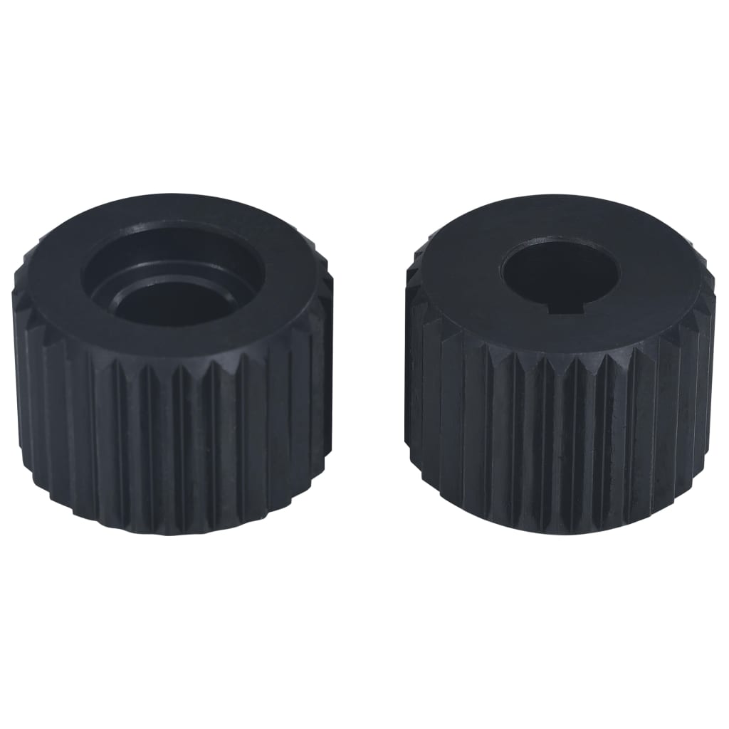 vidaXL Piulițe cu flanșă pentru mașină de găurit țevi, 12 buc., oţel