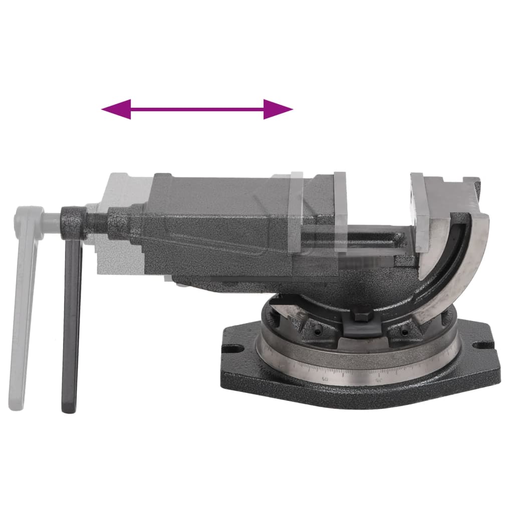 vidaXL Menghină cu înclinare, cu 2 axe, 100 mm vidaXL Menghină cu înclinare, cu 2 axe, 100 mm