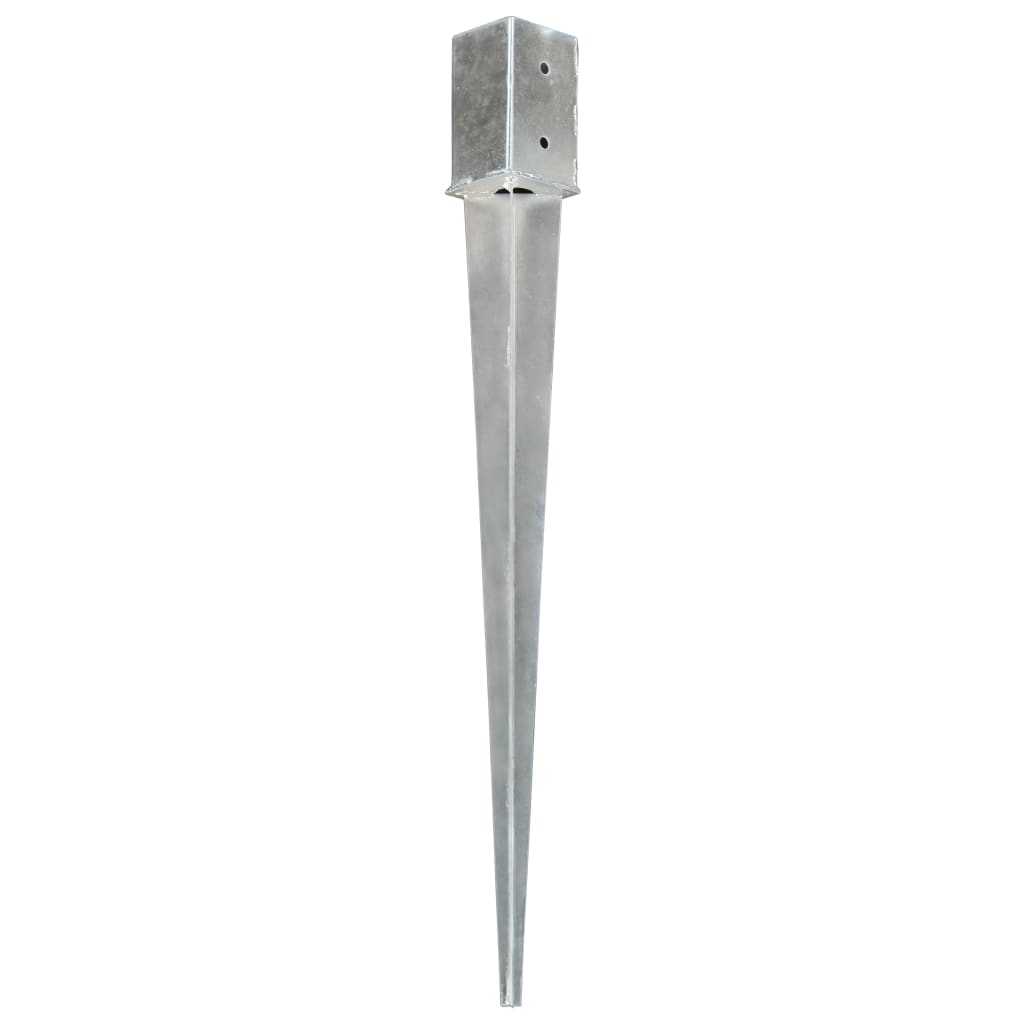 vidaXL Țăruși de sol, 6 buc., argintiu, 8x8x91 cm, oțel galvanizat vidaXL Țăruși de sol, 6 buc., argintiu, 8x8x91 cm, oțel galvanizat