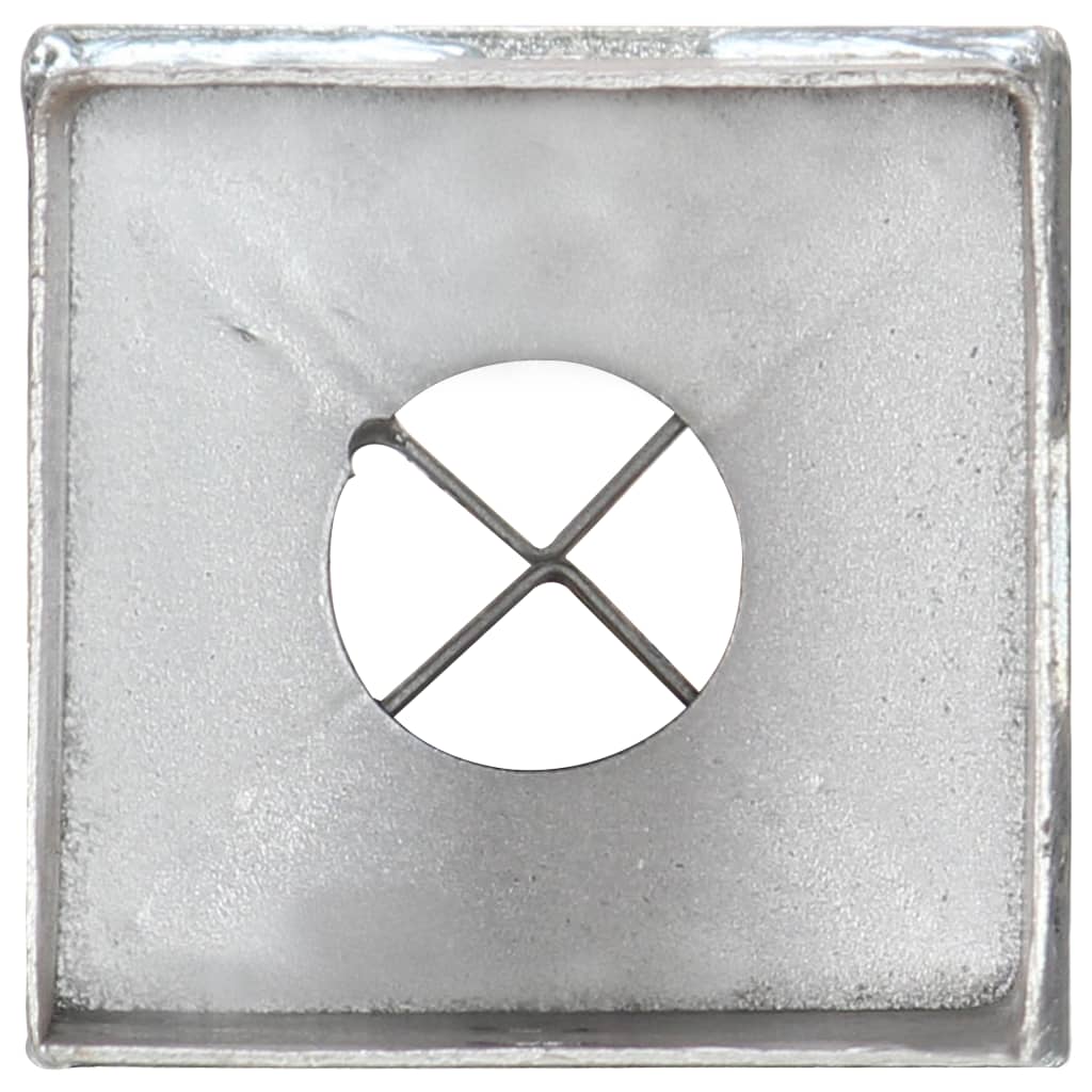 vidaXL Țăruși de sol, 6 buc., argintiu, 8x8x91 cm, oțel galvanizat vidaXL Țăruși de sol, 6 buc., argintiu, 8x8x91 cm, oțel galvanizat