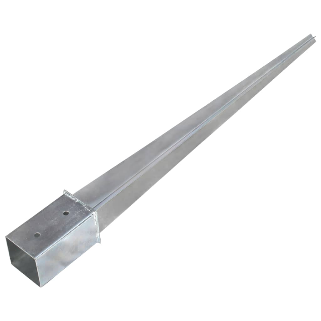 vidaXL Țăruși de sol, 12 buc., argintiu, 8x8x91 cm, oțel galvanizat vidaXL Țăruși de sol, 12 buc., argintiu, 8x8x91 cm, oțel galvanizat