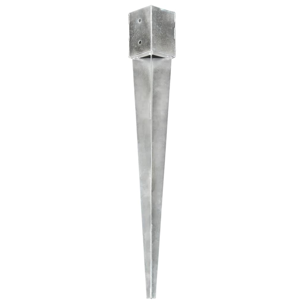 vidaXL Țăruși de sol, 6 buc., argintiu, 12x12x89 cm, oțel galvanizat vidaXL Țăruși de sol, 6 buc., argintiu, 12x12x89 cm, oțel galvanizat