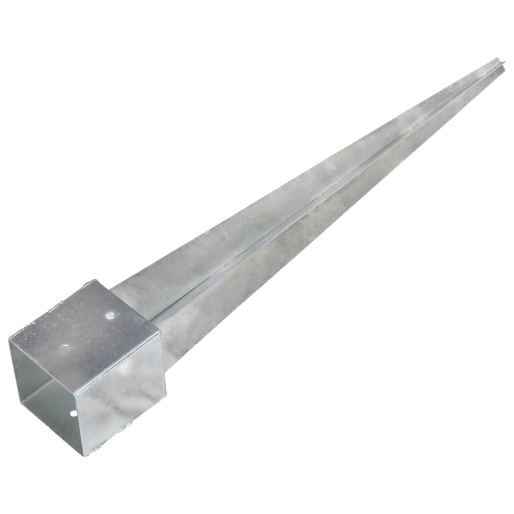 vidaXL Țăruși de sol, 6 buc., argintiu, 12x12x89 cm, oțel galvanizat vidaXL Țăruși de sol, 6 buc., argintiu, 12x12x89 cm, oțel galvanizat