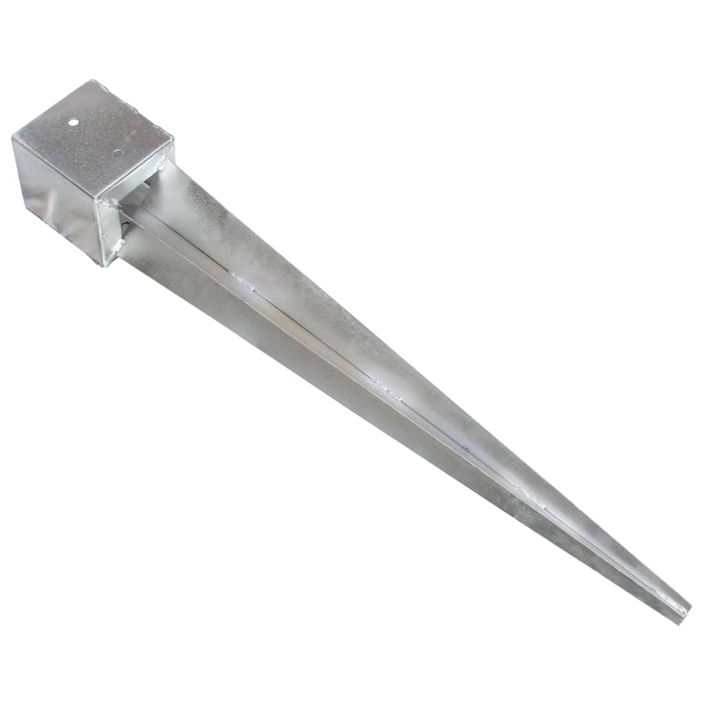 vidaXL Țăruși de sol, 6 buc., argintiu, 12x12x89 cm, oțel galvanizat vidaXL Țăruși de sol, 6 buc., argintiu, 12x12x89 cm, oțel galvanizat