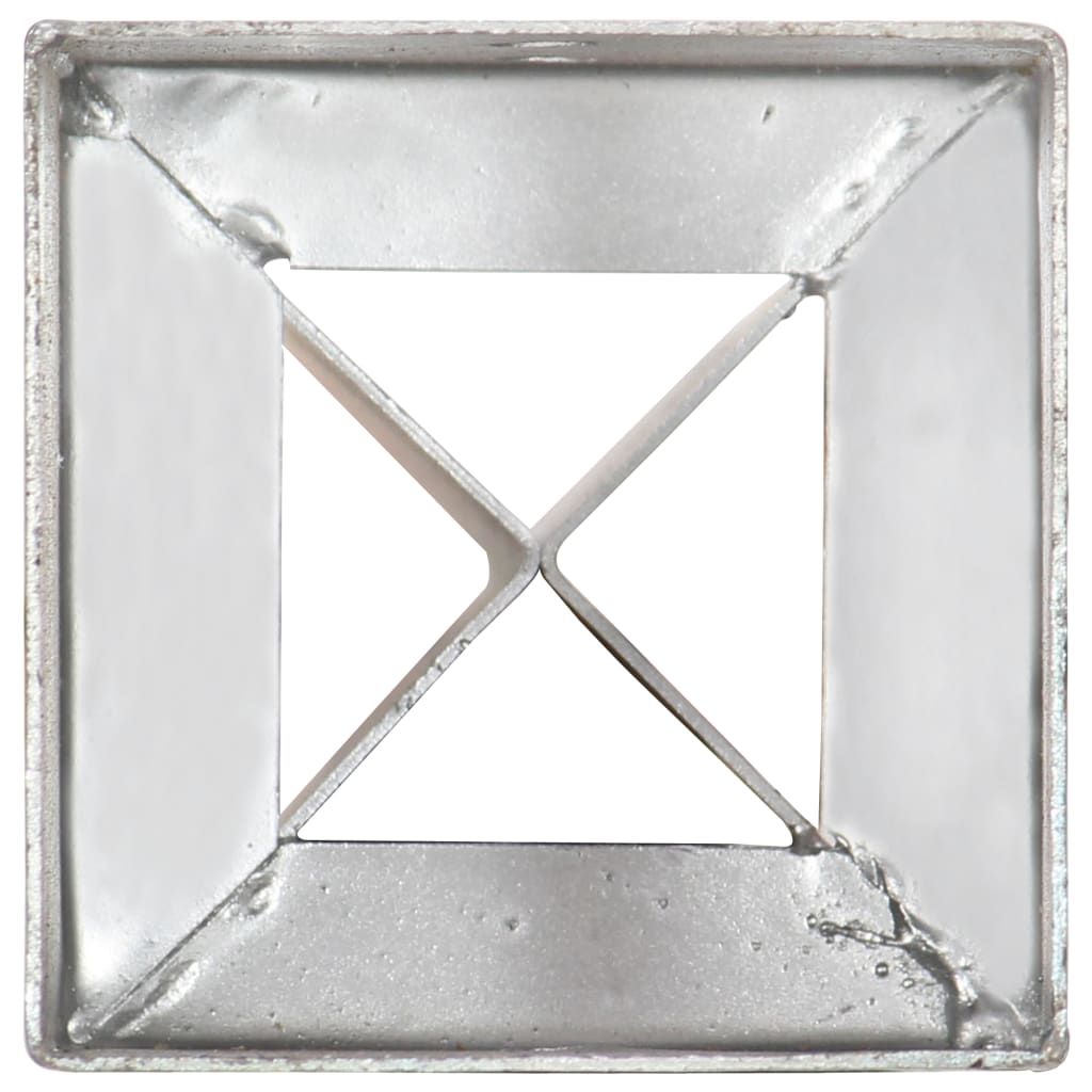 vidaXL Țăruși de sol, 6 buc., argintiu, 12x12x89 cm, oțel galvanizat vidaXL Țăruși de sol, 6 buc., argintiu, 12x12x89 cm, oțel galvanizat