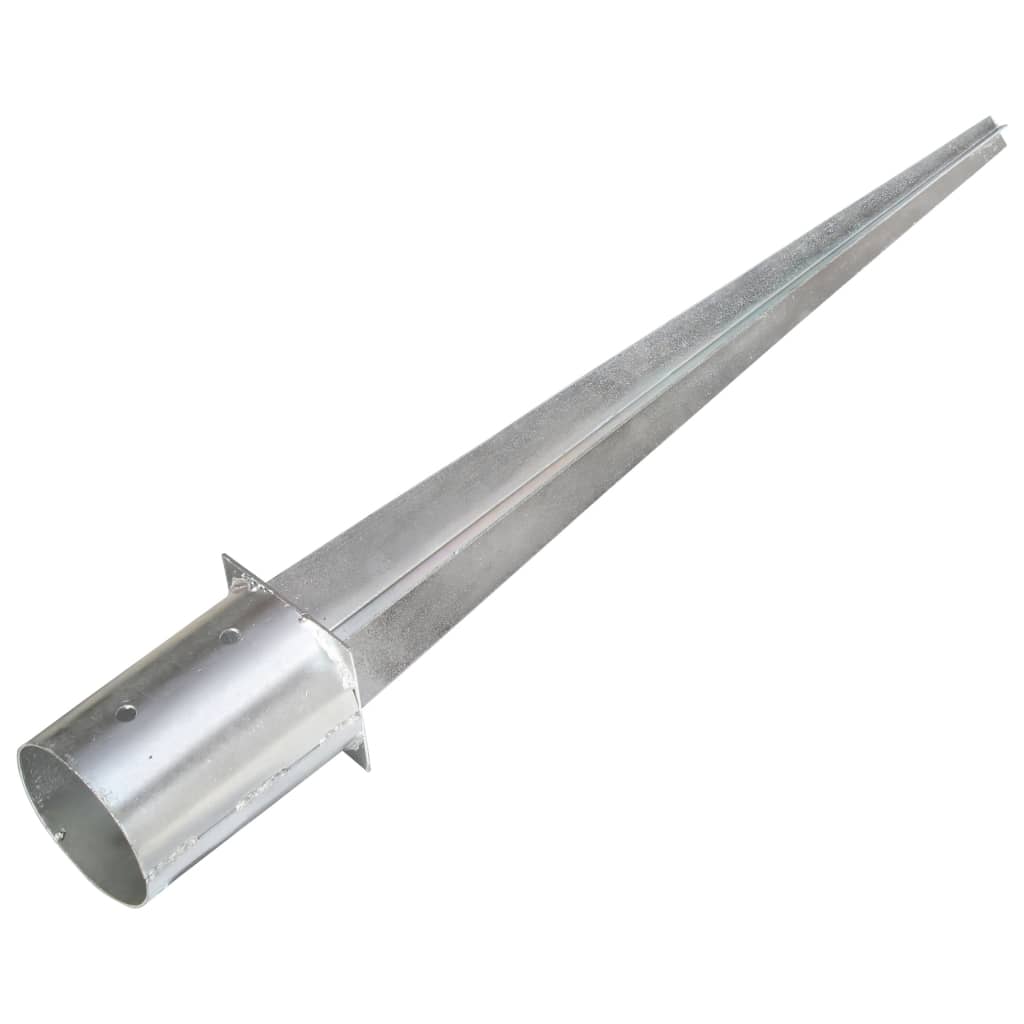 vidaXL Țăruși de sol, 6 buc., argintiu, 10 x 76 cm, oțel galvanizat vidaXL Țăruși de sol, 6 buc., argintiu, 10 x 76 cm, oțel galvanizat