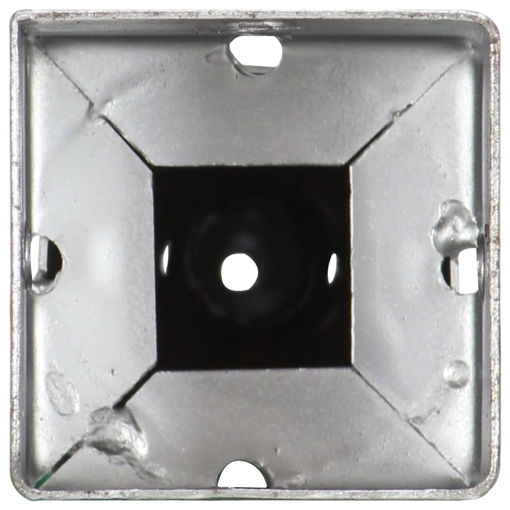 vidaXL Țăruși de sol, 6 buc., argintiu, 10x10x57 cm, oțel galvanizat vidaXL Țăruși de sol, 6 buc., argintiu, 10x10x57 cm, oțel galvanizat