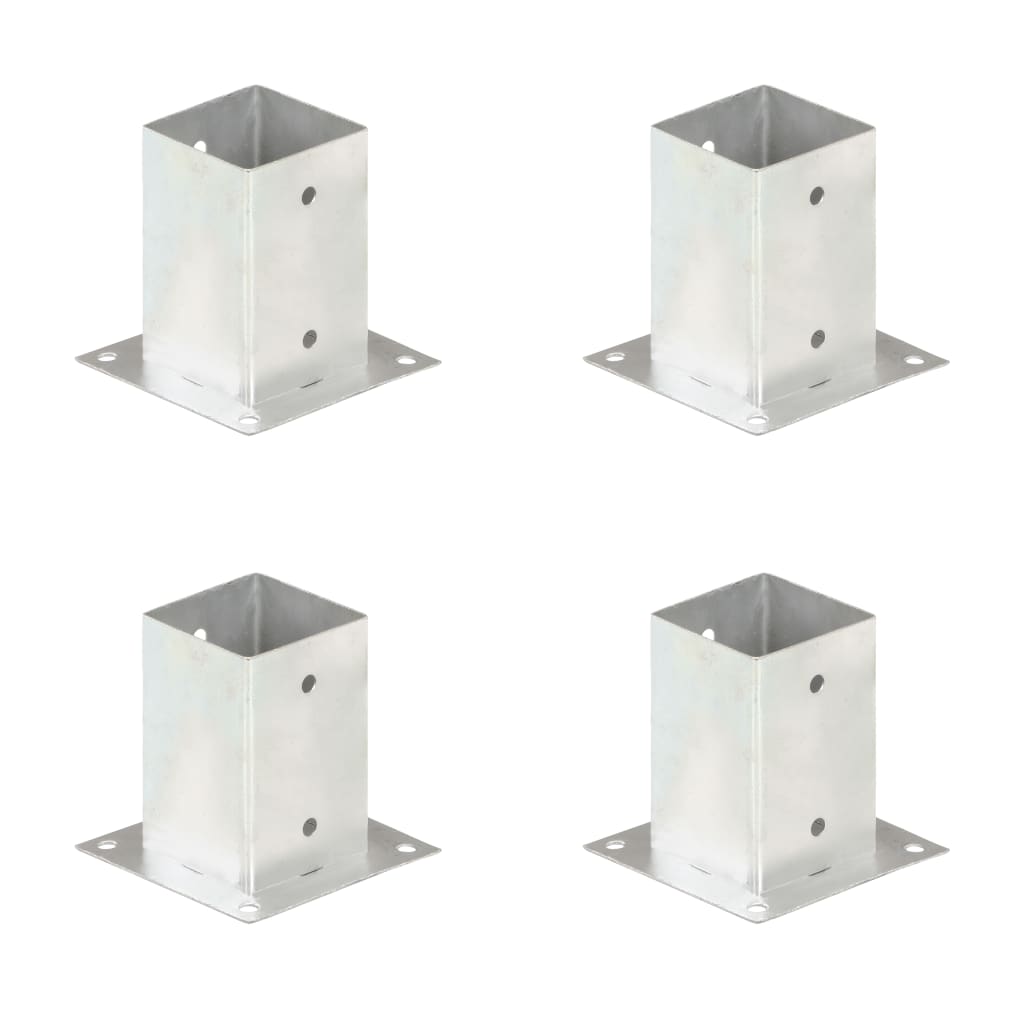 vidaXL Suporți stâlp, 4 buc., metal galvanizat, 91 mm