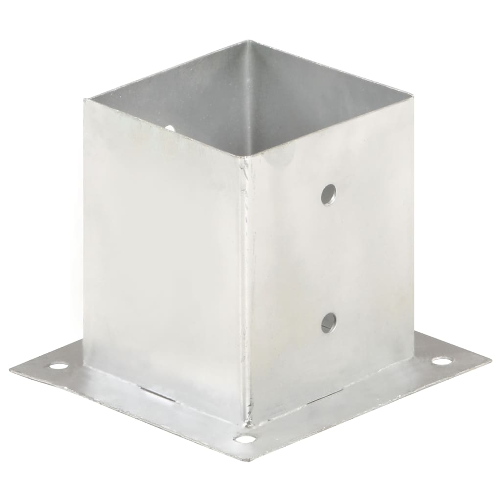 vidaXL Suporți stâlp, 4 buc., metal galvanizat, 121 mm vidaXL Suporți stâlp, 4 buc., metal galvanizat, 121 mm