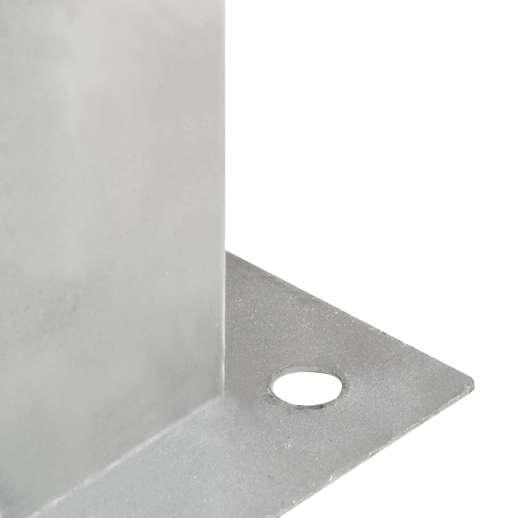 vidaXL Suporți stâlp, 4 buc., metal galvanizat, 121 mm vidaXL Suporți stâlp, 4 buc., metal galvanizat, 121 mm