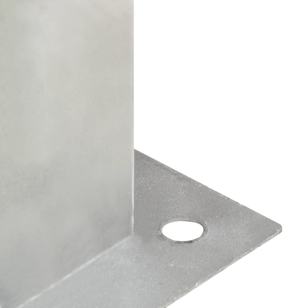 vidaXL Suporți stâlp, 4 buc., metal galvanizat, 141 mm vidaXL Suporți stâlp, 4 buc., metal galvanizat, 141 mm
