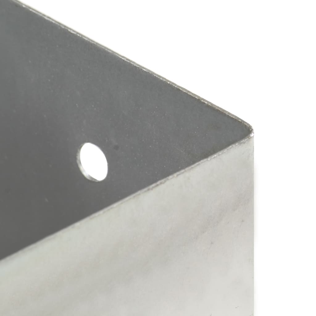 vidaXL Suporți stâlp, 4 buc., metal galvanizat, 141 mm vidaXL Suporți stâlp, 4 buc., metal galvanizat, 141 mm