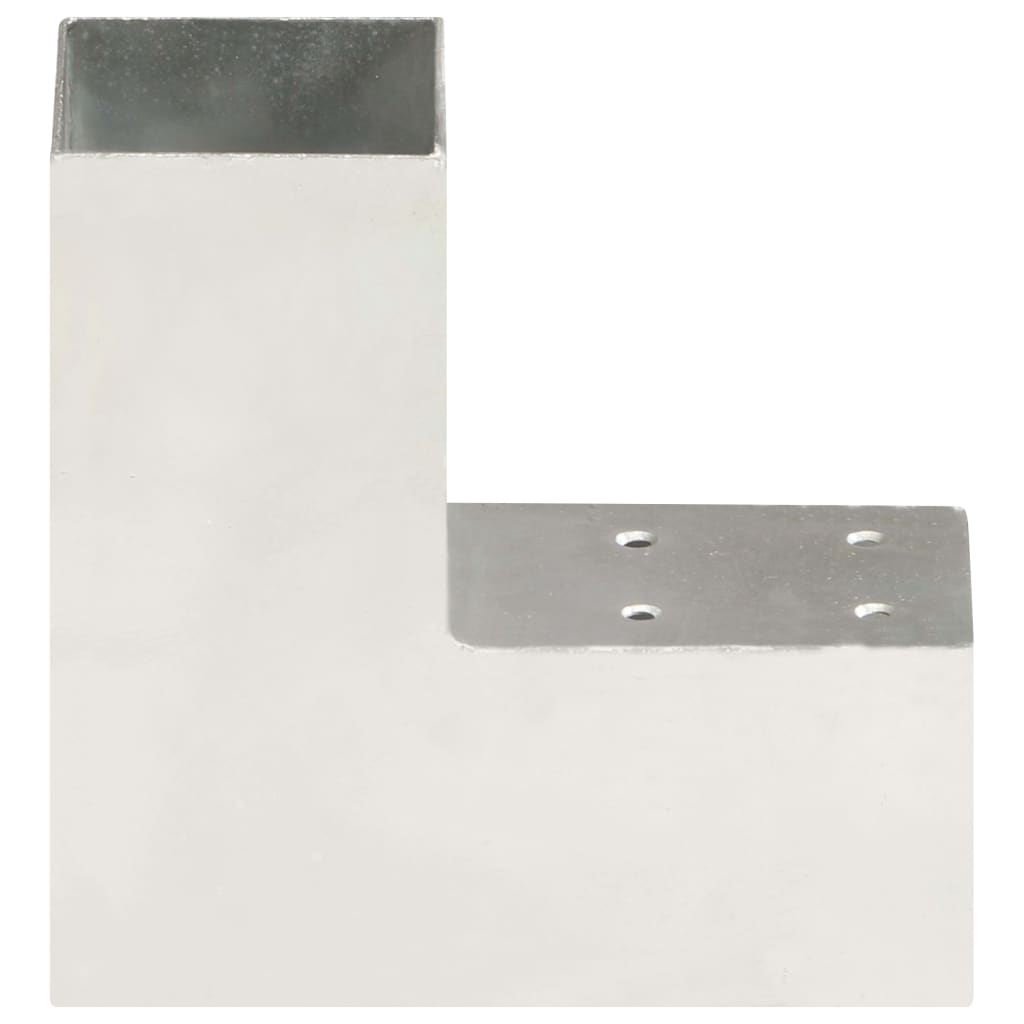 vidaXL Conectori de grindă, formă L, 4 buc, 71x71 mm, metal galvanizat vidaXL Conectori de grindă, formă L, 4 buc, 71x71 mm, metal galvanizat