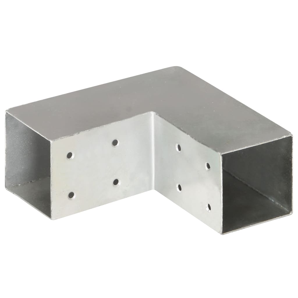 vidaXL Conectori de grindă, formă L, 4 buc, 71x71 mm, metal galvanizat vidaXL Conectori de grindă, formă L, 4 buc, 71x71 mm, metal galvanizat
