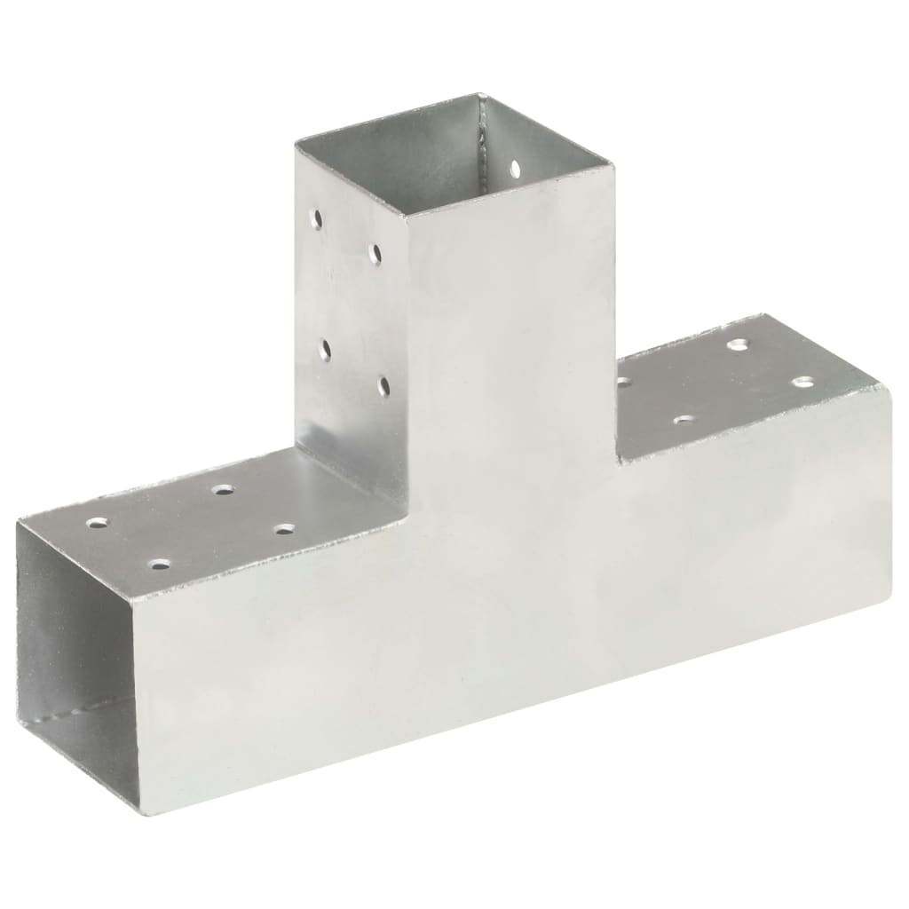 vidaXL Conector de grindă, formă T, 71 x 71 mm, metal galvanizat vidaXL Conector de grindă, formă T, 71 x 71 mm, metal galvanizat
