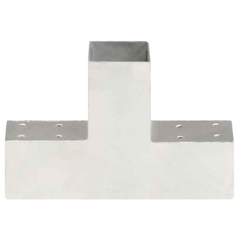 vidaXL Conectori de grindă, formă T, 4 buc, 71x71 mm, metal galvanizat
