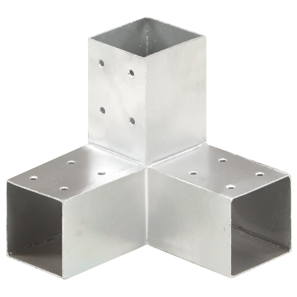 vidaXL Conectori de grindă, formă Y, 4 buc, 71x71 mm, metal galvanizat vidaXL Conectori de grindă, formă Y, 4 buc, 71x71 mm, metal galvanizat