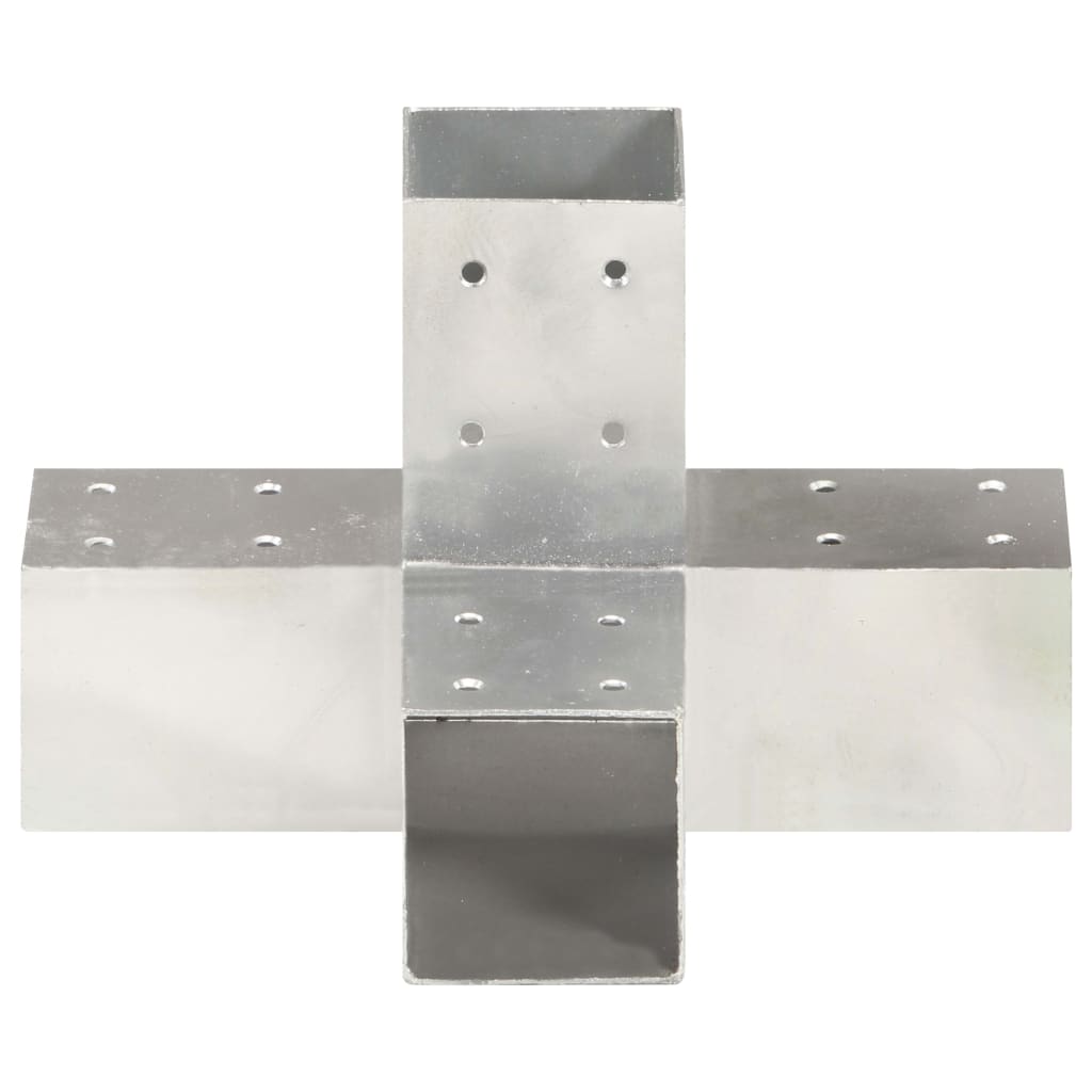 vidaXL Conectori de grindă, formă X, 4 buc, 71x71 mm, metal galvanizat vidaXL Conectori de grindă, formă X, 4 buc, 71x71 mm, metal galvanizat