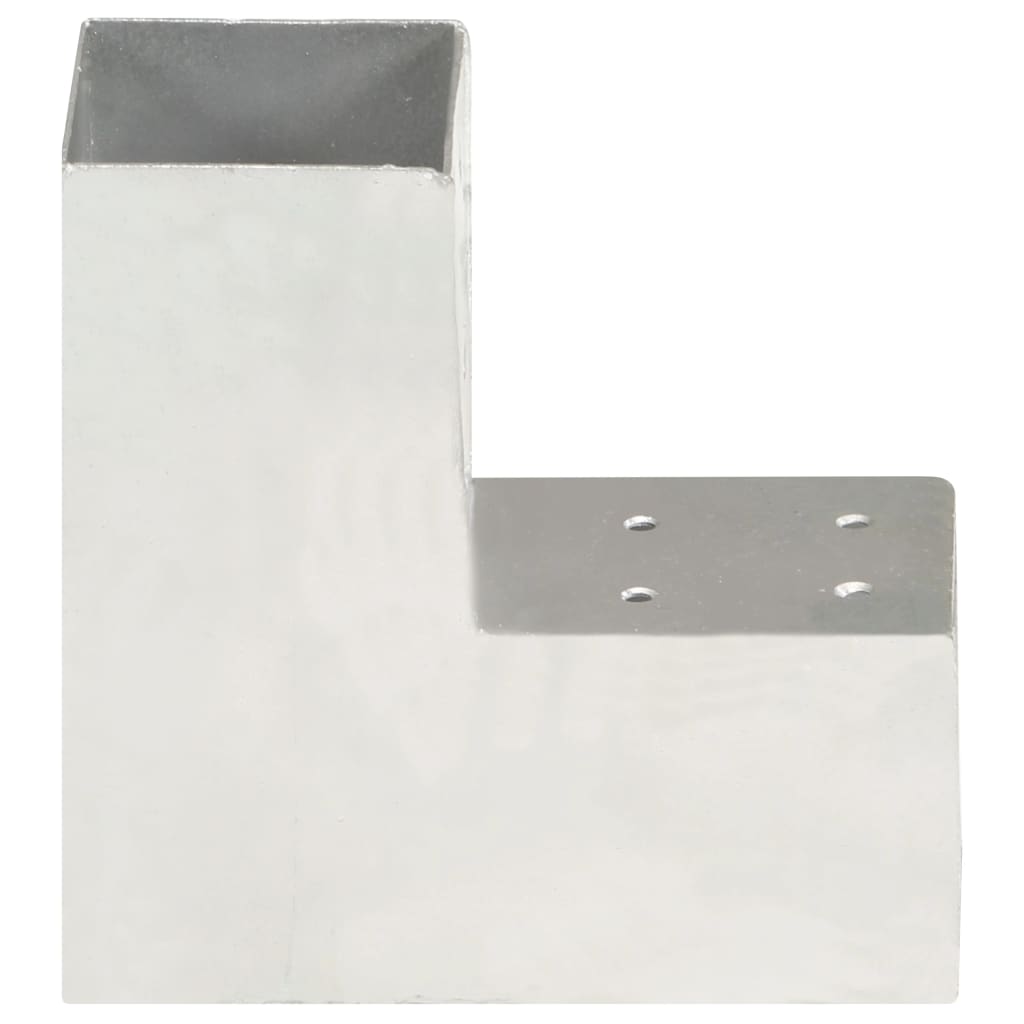 vidaXL Conectori de grindă, formă L, 4 buc, 81x81 mm, metal galvanizat vidaXL Conectori de grindă, formă L, 4 buc, 81x81 mm, metal galvanizat