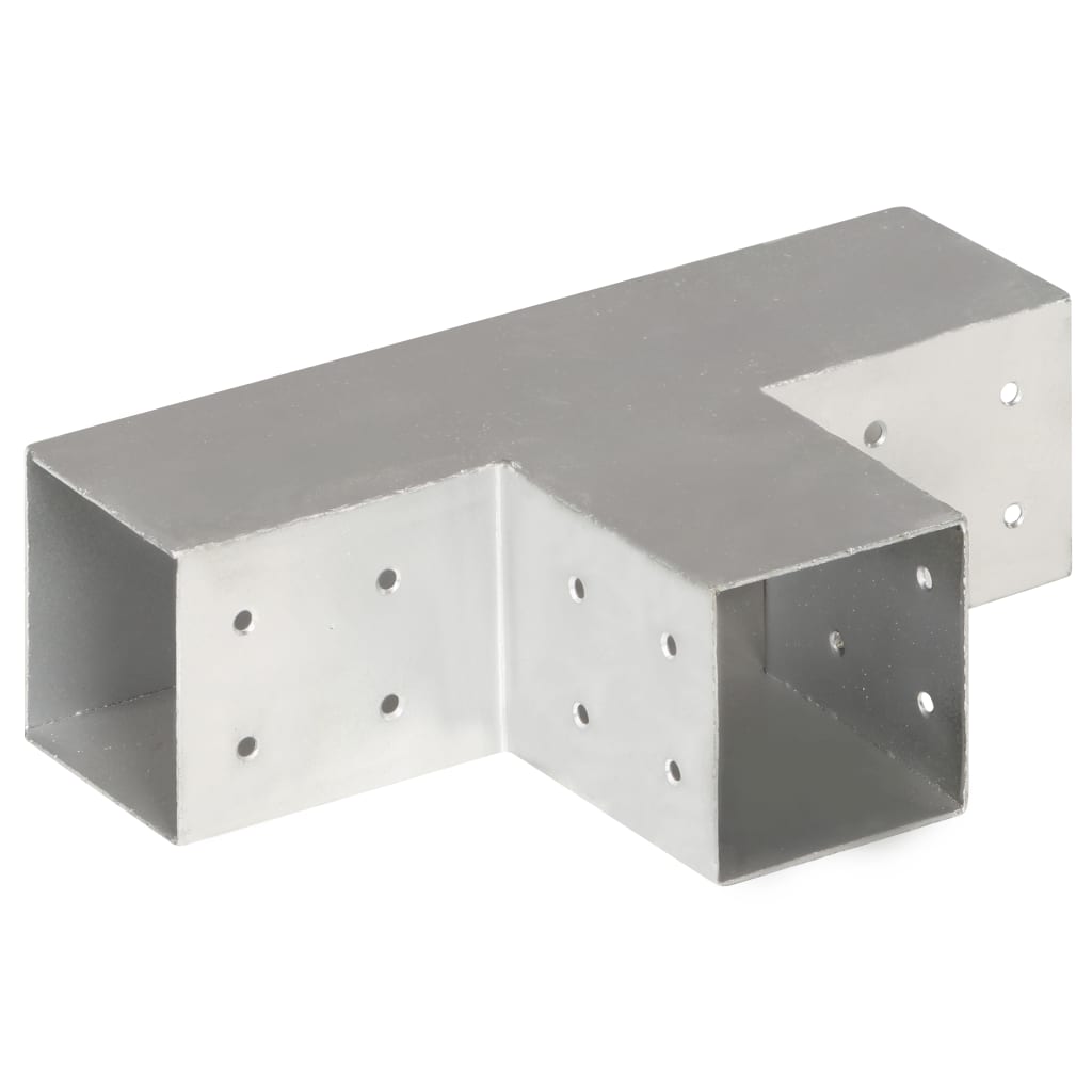 vidaXL Conectori de grindă, formă T, 4 buc, 81x81 mm, metal galvanizat vidaXL Conectori de grindă, formă T, 4 buc, 81x81 mm, metal galvanizat