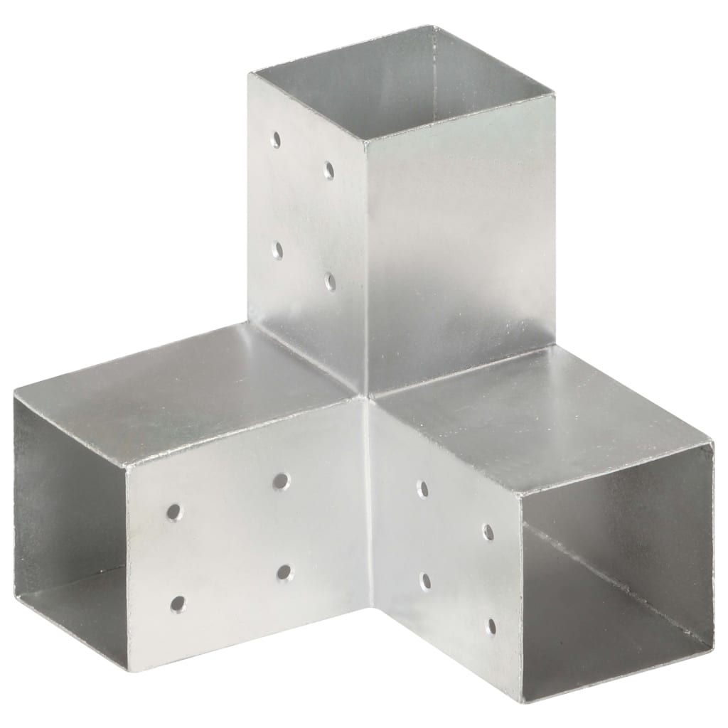 vidaXL Conectori de grindă, formă Y, 4 buc, 81x81 mm, metal galvanizat vidaXL Conectori de grindă, formă Y, 4 buc, 81x81 mm, metal galvanizat