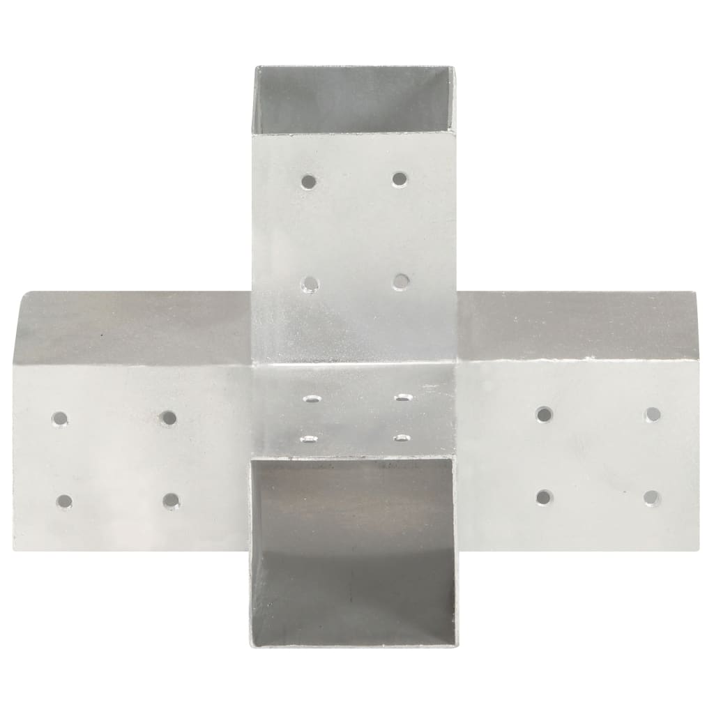 vidaXL Conector de grindă, formă X, 81 x 81 mm, metal galvanizat vidaXL Conector de grindă, formă X, 81 x 81 mm, metal galvanizat