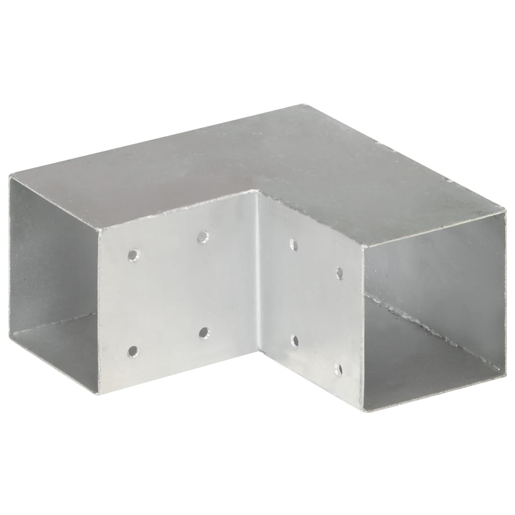 vidaXL Conector de grindă, formă L, 91 x 91 mm, metal galvanizat vidaXL Conector de grindă, formă L, 91 x 91 mm, metal galvanizat