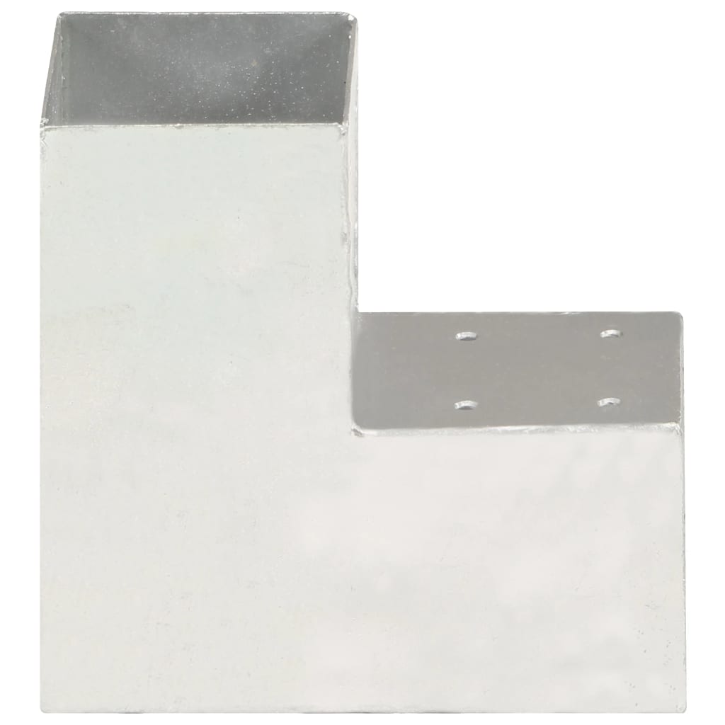 vidaXL Conectori de grindă, formă L, 4 buc, 91x91 mm, metal galvanizat