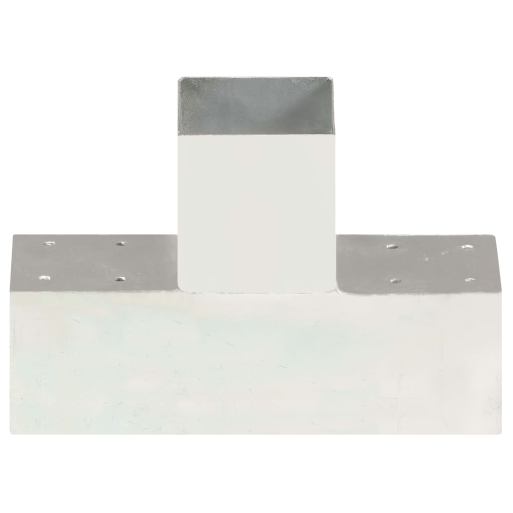 vidaXL Conectori de grindă, 4 buc, formă T, 91x91 mm, metal galvanizat vidaXL Conectori de grindă, 4 buc, formă T, 91x91 mm, metal galvanizat