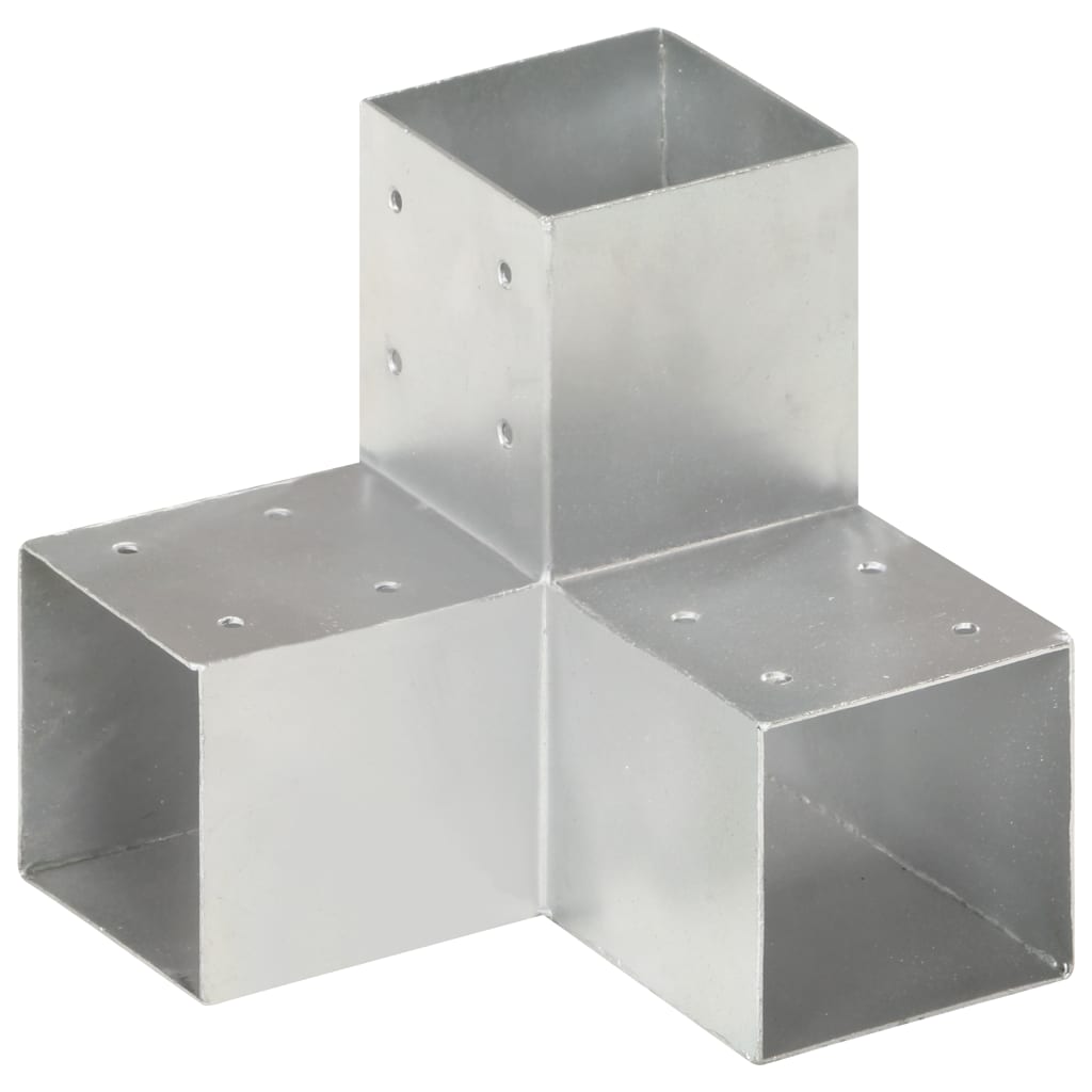 vidaXL Conectori de grindă, formă Y, 4 buc, 91x91 mm, metal galvanizat vidaXL Conectori de grindă, formă Y, 4 buc, 91x91 mm, metal galvanizat