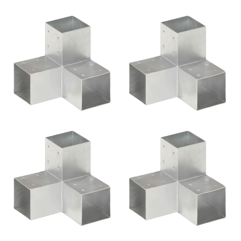 vidaXL Conectori de grindă, formă Y, 4 buc, 91x91 mm, metal galvanizat vidaXL Conectori de grindă, formă Y, 4 buc, 91x91 mm, metal galvanizat