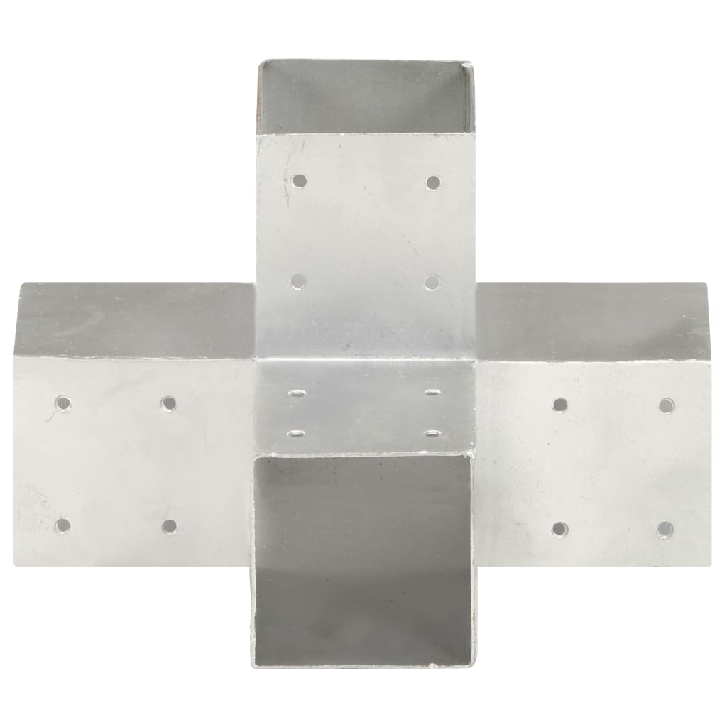 vidaXL Conector de grindă, formă X, 91 x 91 mm, metal galvanizat vidaXL Conector de grindă, formă X, 91 x 91 mm, metal galvanizat