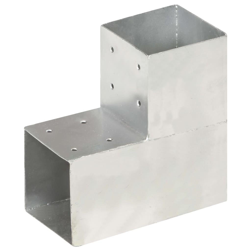 vidaXL Conectori grindă, formă L, 4 buc, 101x101 mm, metal galvanizat vidaXL Conectori grindă, formă L, 4 buc, 101x101 mm, metal galvanizat