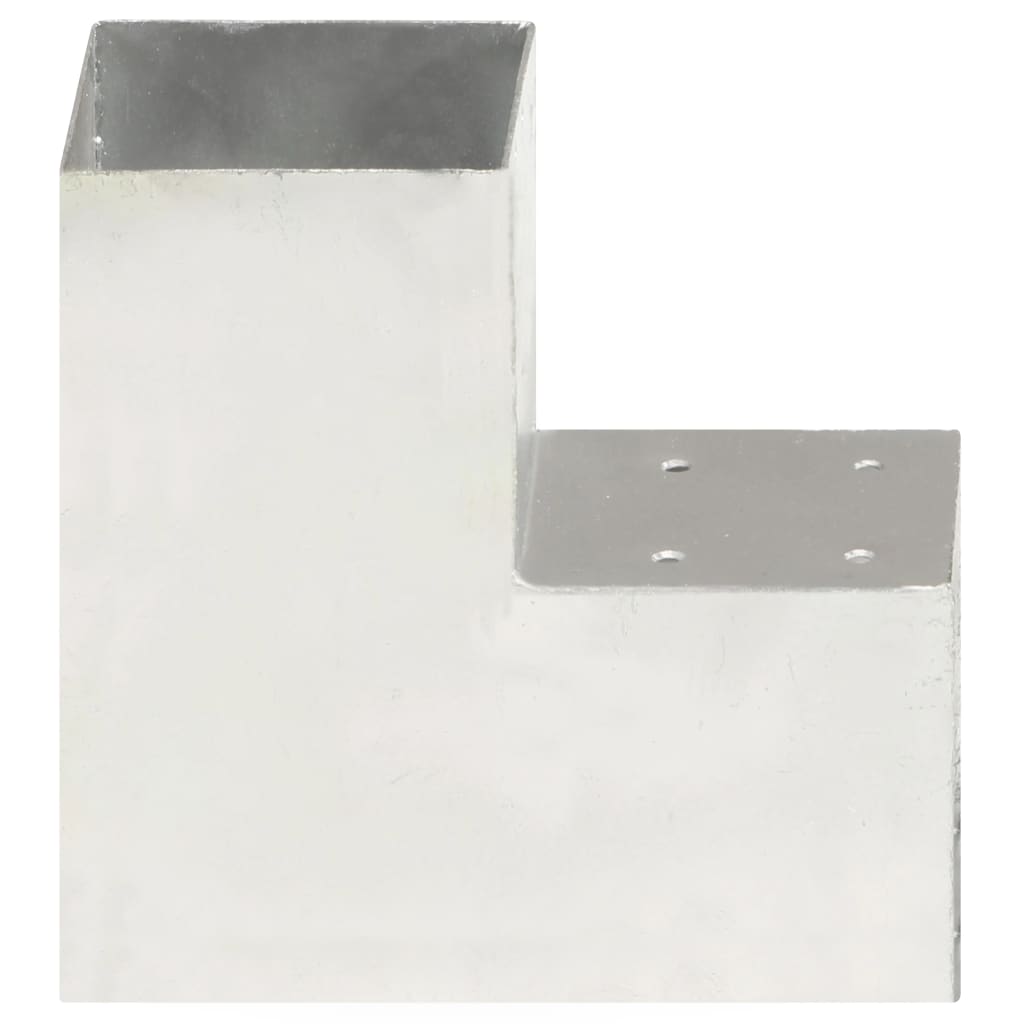 vidaXL Conectori grindă, formă L, 4 buc, 101x101 mm, metal galvanizat vidaXL Conectori grindă, formă L, 4 buc, 101x101 mm, metal galvanizat