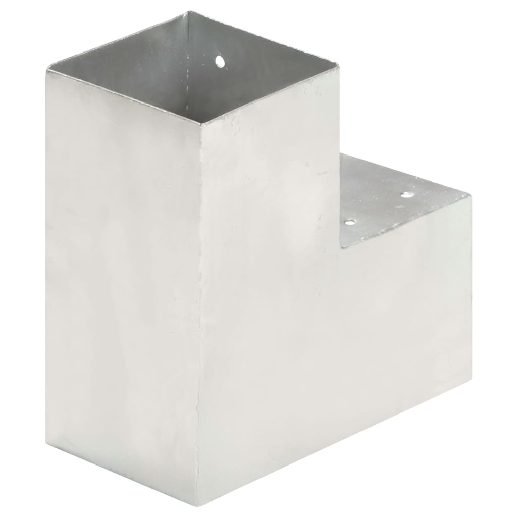 vidaXL Conectori grindă, formă L, 4 buc, 101x101 mm, metal galvanizat vidaXL Conectori grindă, formă L, 4 buc, 101x101 mm, metal galvanizat