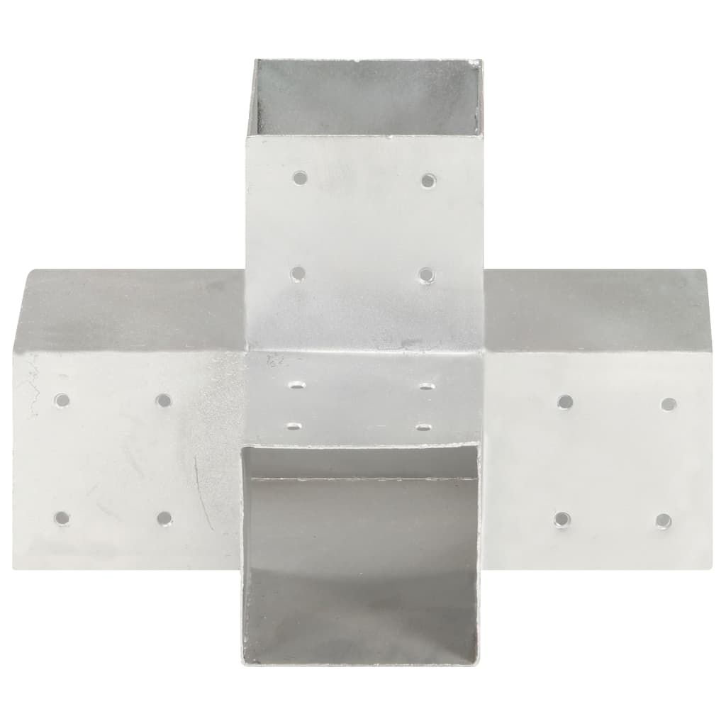 vidaXL Conector de grindă, formă X, 101 x 101 mm, metal galvanizat vidaXL Conector de grindă, formă X, 101 x 101 mm, metal galvanizat
