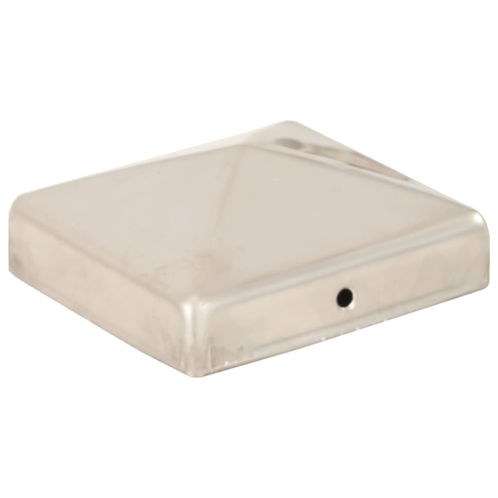 vidaXL Capace stâlpi de gard piramidă 6 buc. 81x81 mm oțel inoxidabil vidaXL Capace stâlpi de gard piramidă 6 buc. 81x81 mm oțel inoxidabil