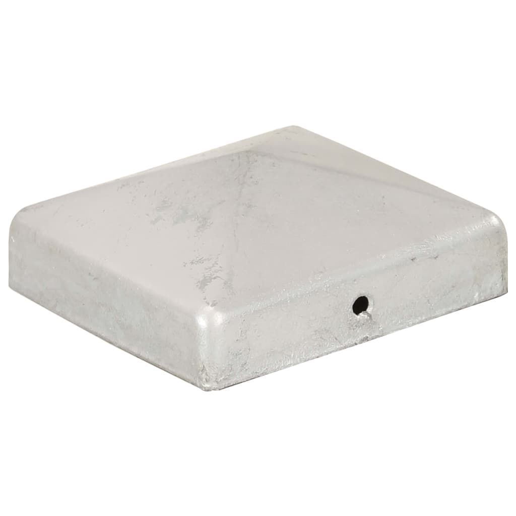 vidaXL Capace stâlpi de gard piramidă 6 buc. metal galvanizat 81x81 mm vidaXL Capace stâlpi de gard piramidă 6 buc. metal galvanizat 81x81 mm