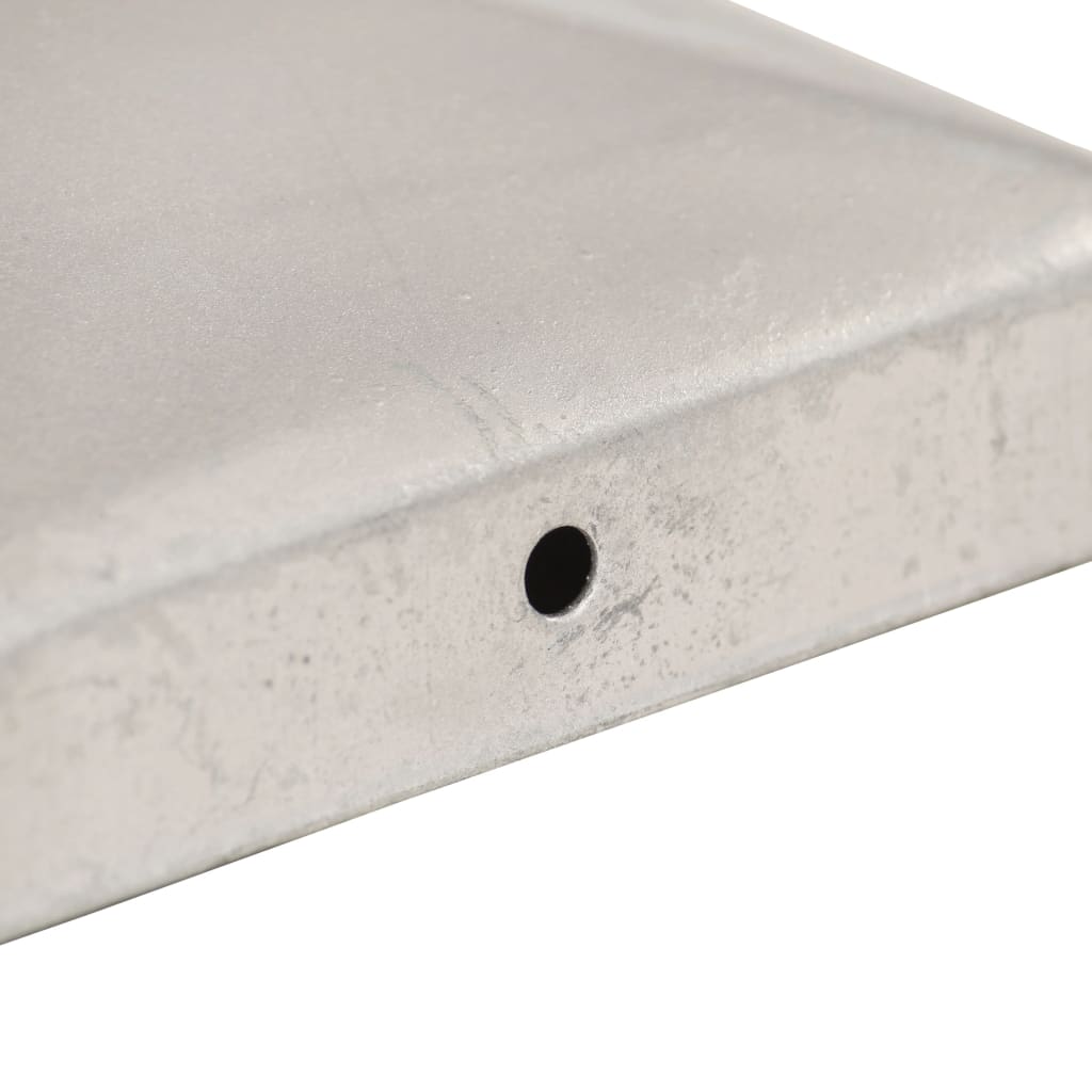 vidaXL Capace stâlpi de gard piramidă 6 buc. metal galvanizat 81x81 mm vidaXL Capace stâlpi de gard piramidă 6 buc. metal galvanizat 81x81 mm