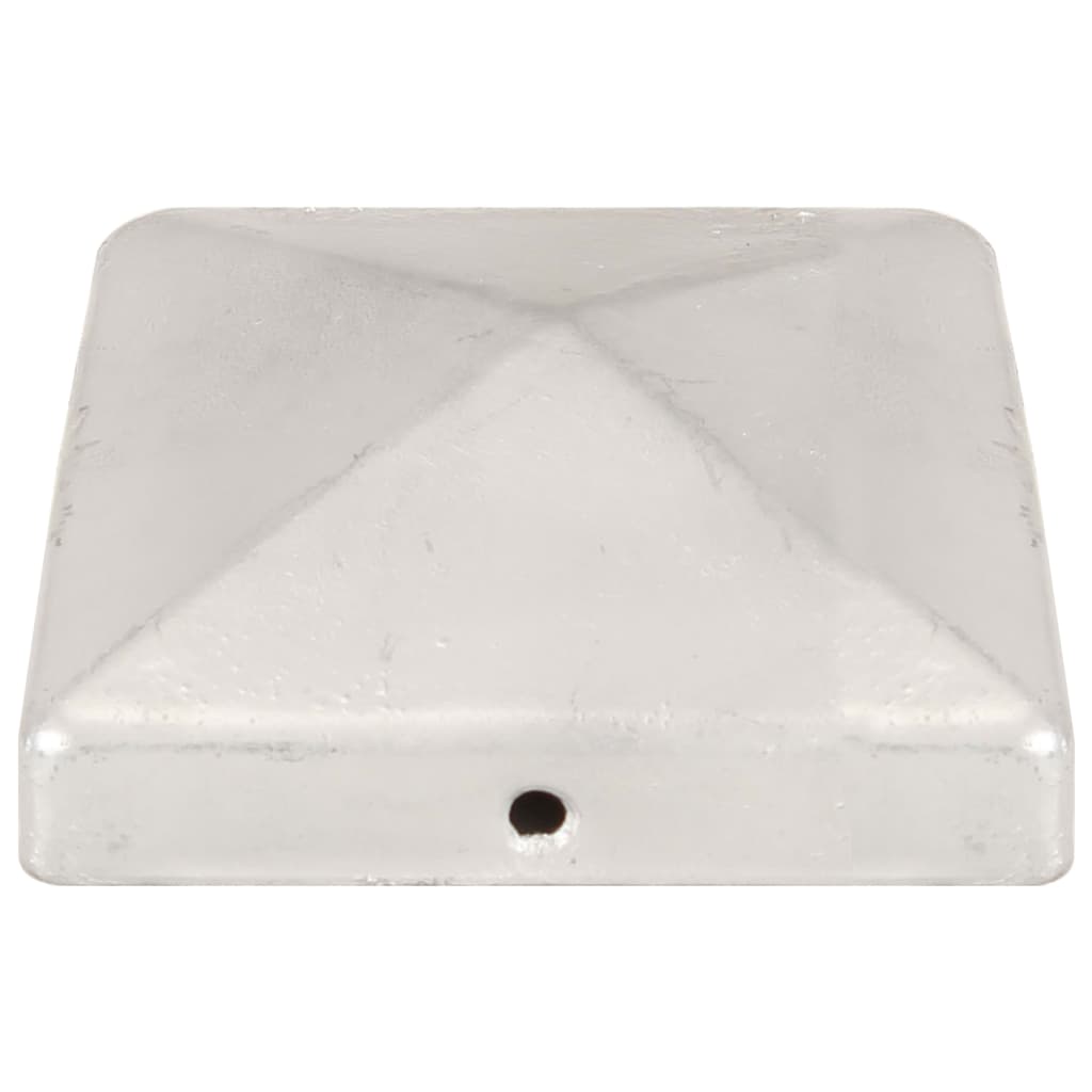 vidaXL Capace stâlpi gard piramidă 6 buc. metal galvanizat 101x101 mm vidaXL Capace stâlpi gard piramidă 6 buc. metal galvanizat 101x101 mm