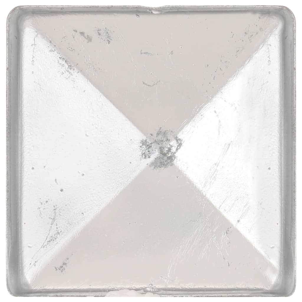 vidaXL Capace stâlpi gard piramidă 6 buc. metal galvanizat 101x101 mm vidaXL Capace stâlpi gard piramidă 6 buc. metal galvanizat 101x101 mm