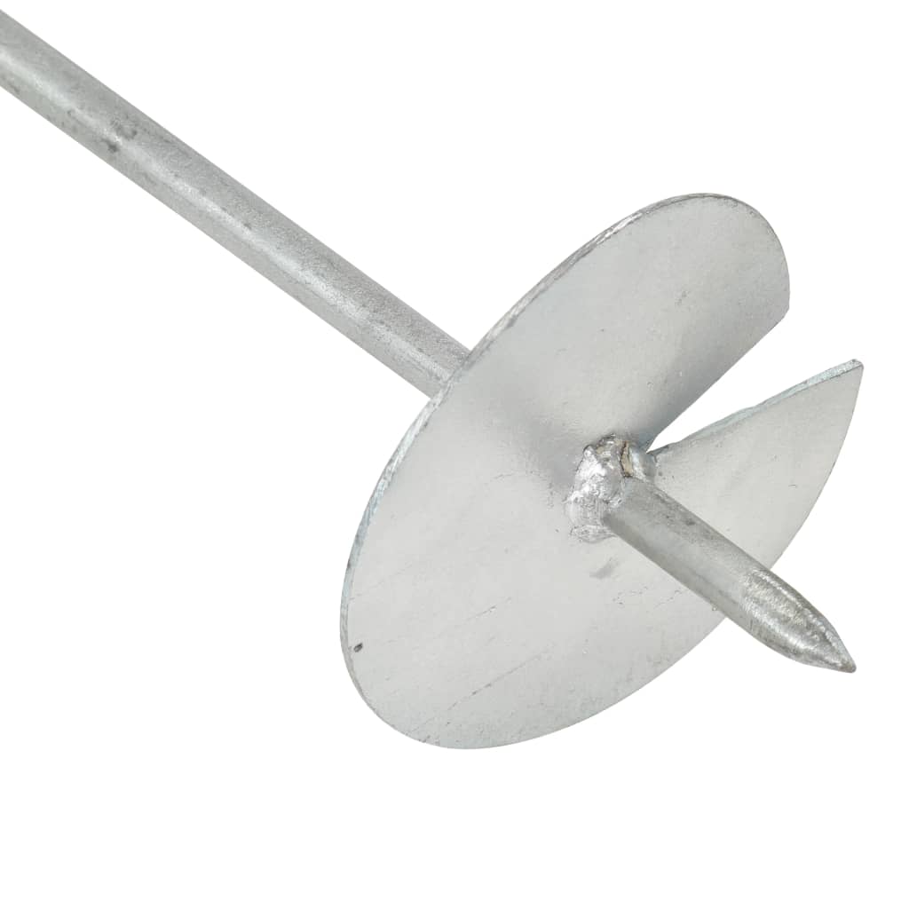 vidaXL Ancore de sol, 10 buc., 10 x 60 cm, metal galvanizat
