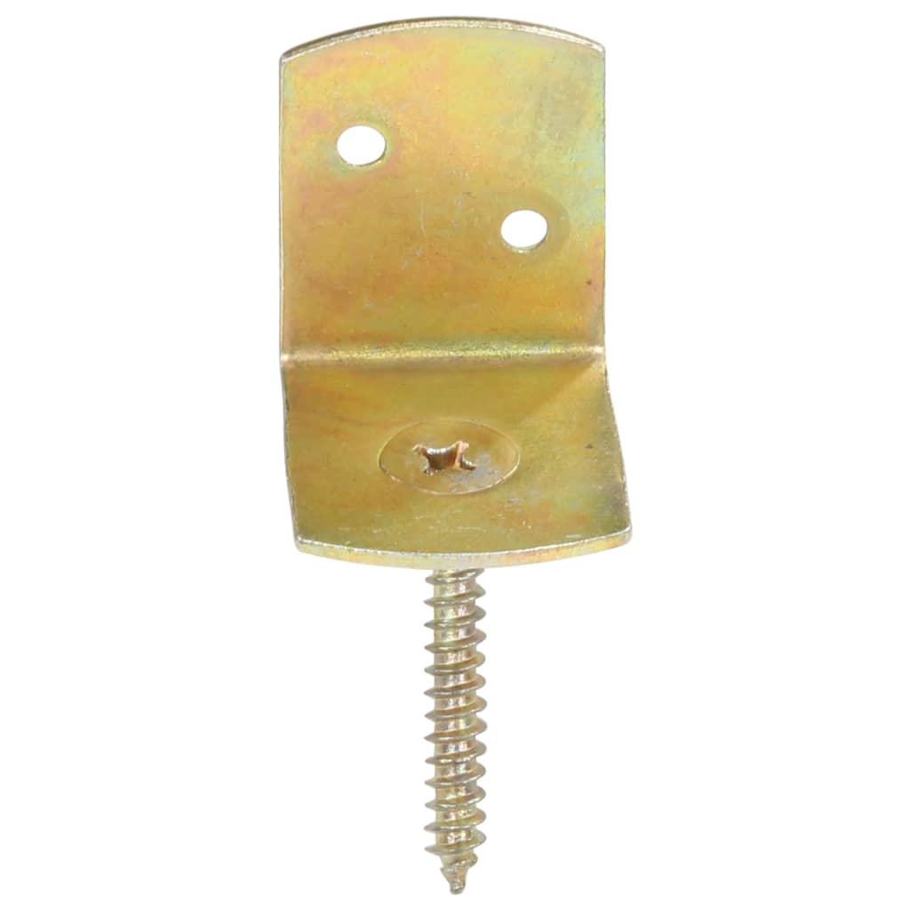 vidaXL Suporturi panou gard, formă L, 4 buc, metal galvanizat