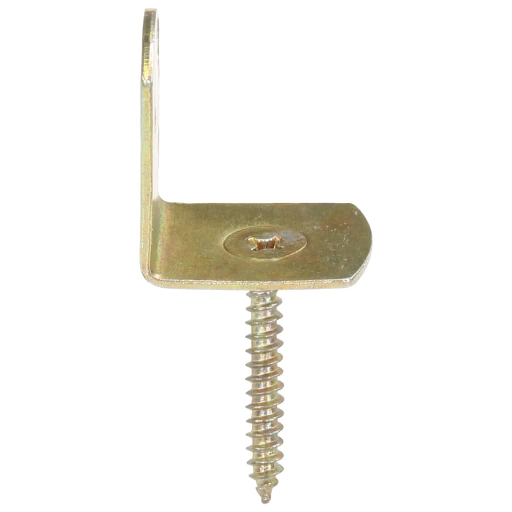 vidaXL Suporturi panou gard, formă L, 4 buc, metal galvanizat