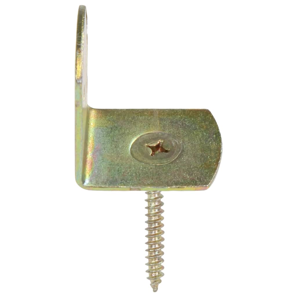 vidaXL Suporturi panou gard, formă L, 4 buc, metal galvanizat