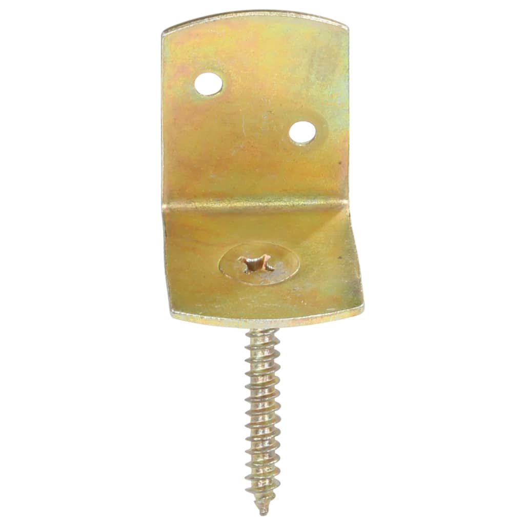 vidaXL Suporturi panou gard, formă L, 24 buc, metal galvanizat