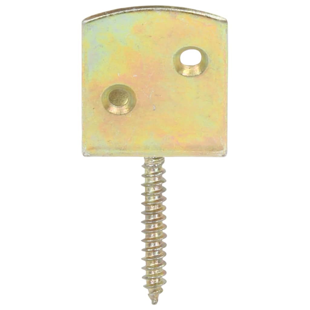 vidaXL Suporturi panou gard, formă L, 24 buc, metal galvanizat