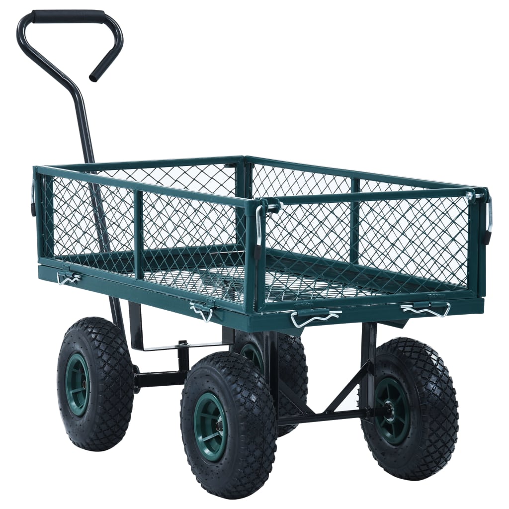 vidaXL Cărucior manual de grădină, verde, 250 kg vidaXL Cărucior manual de grădină, verde, 250 kg